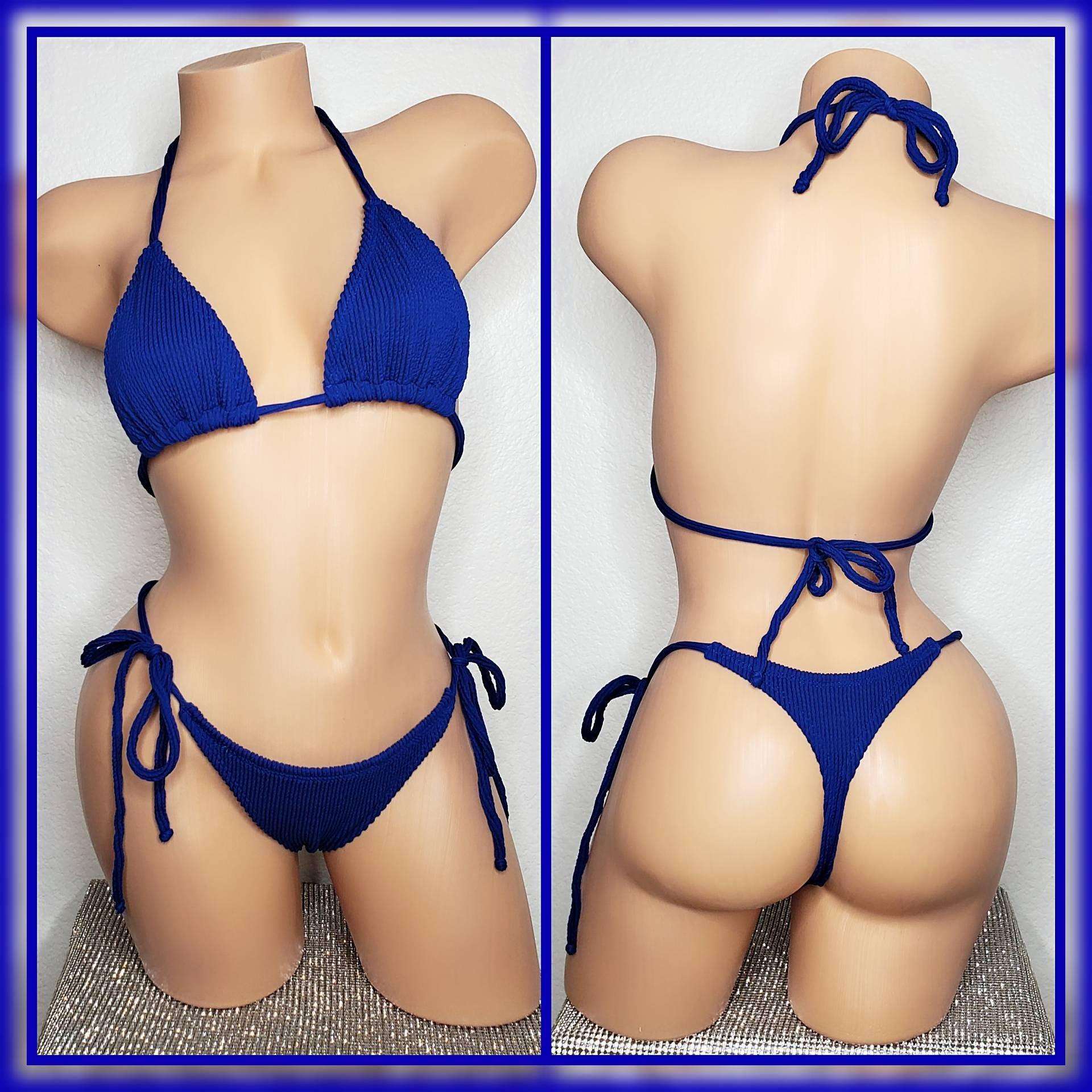 Intimates & Sleepwear, Royal Blue And Gold Designer Exotic Dancewear  Stripper Outfit